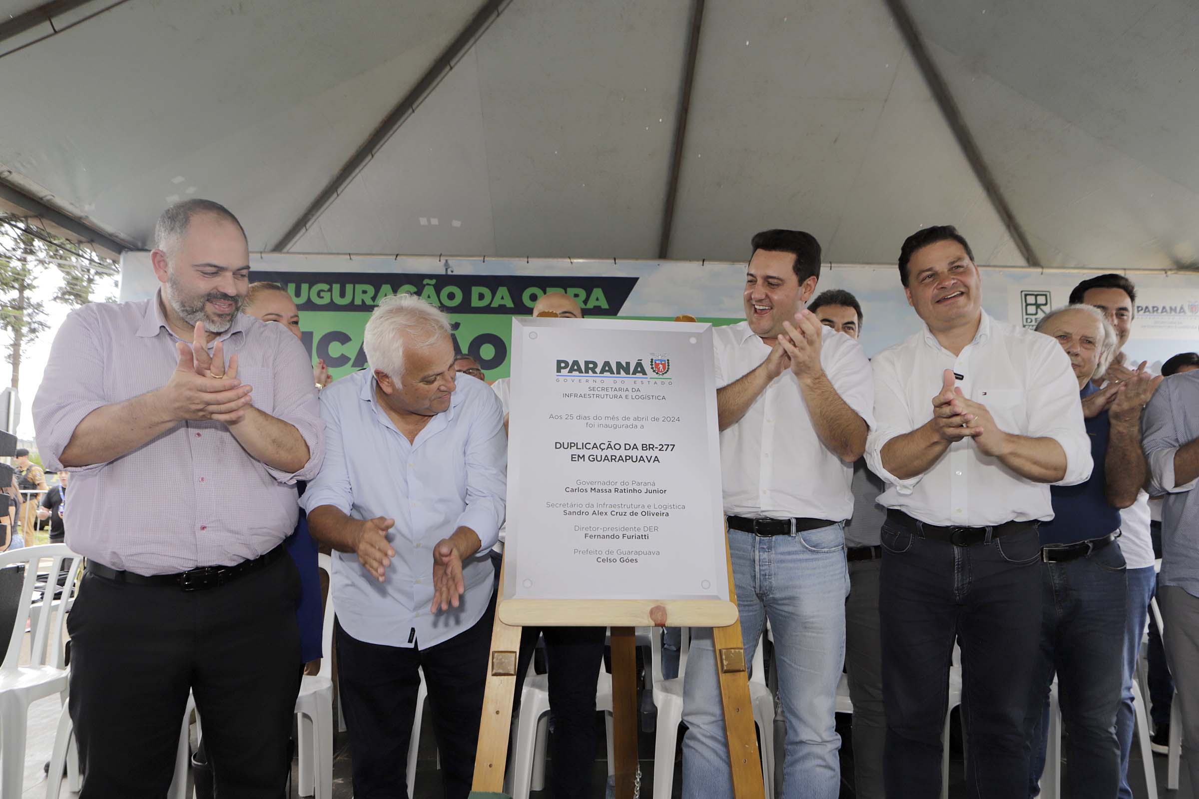 Investimento de R$ 123 milhões: governador entrega duplicação da BR-277 em Guarapuava