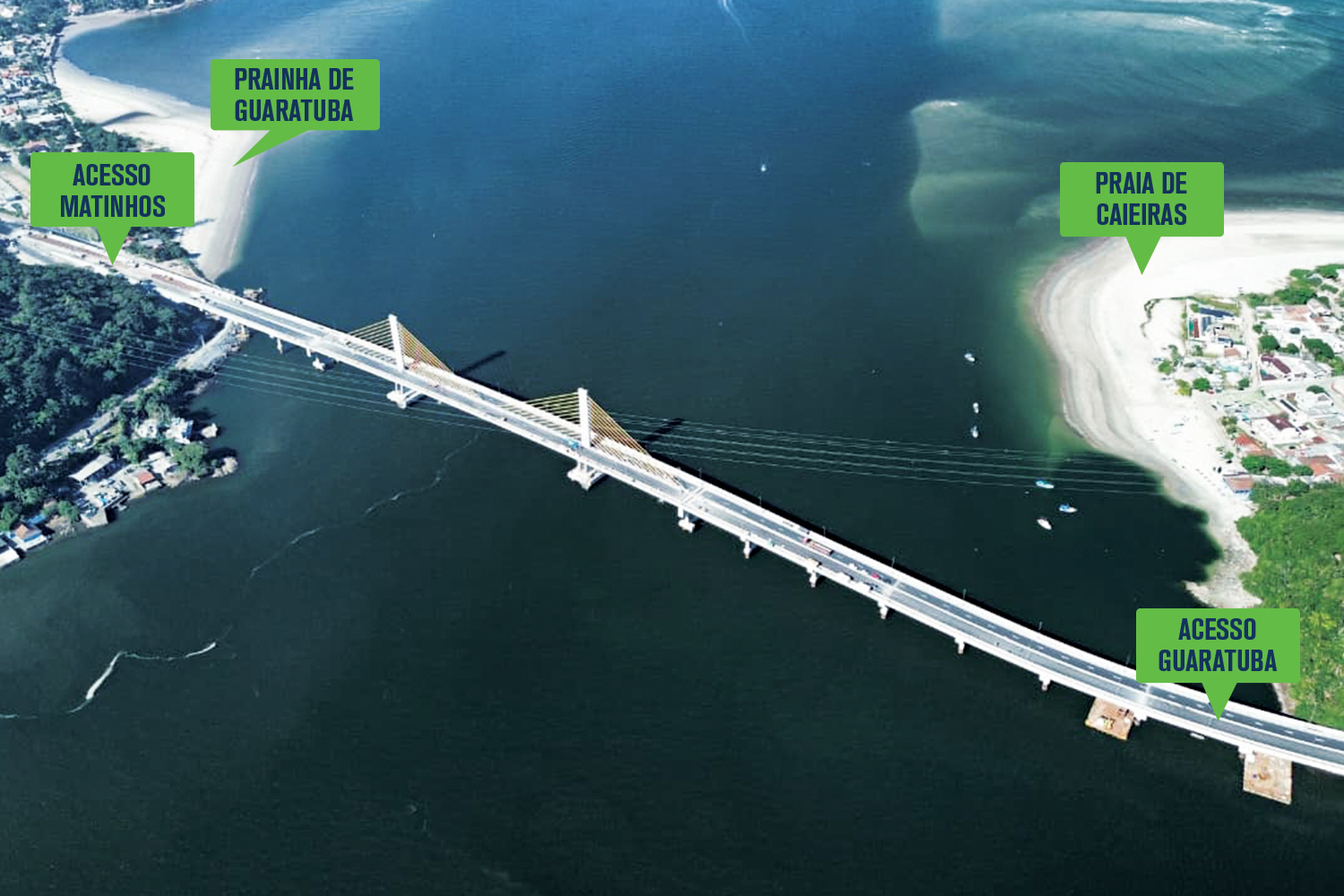 Com previsão de chuva, inauguração da Ponte de Guaratuba é adiada para sexta (1º)