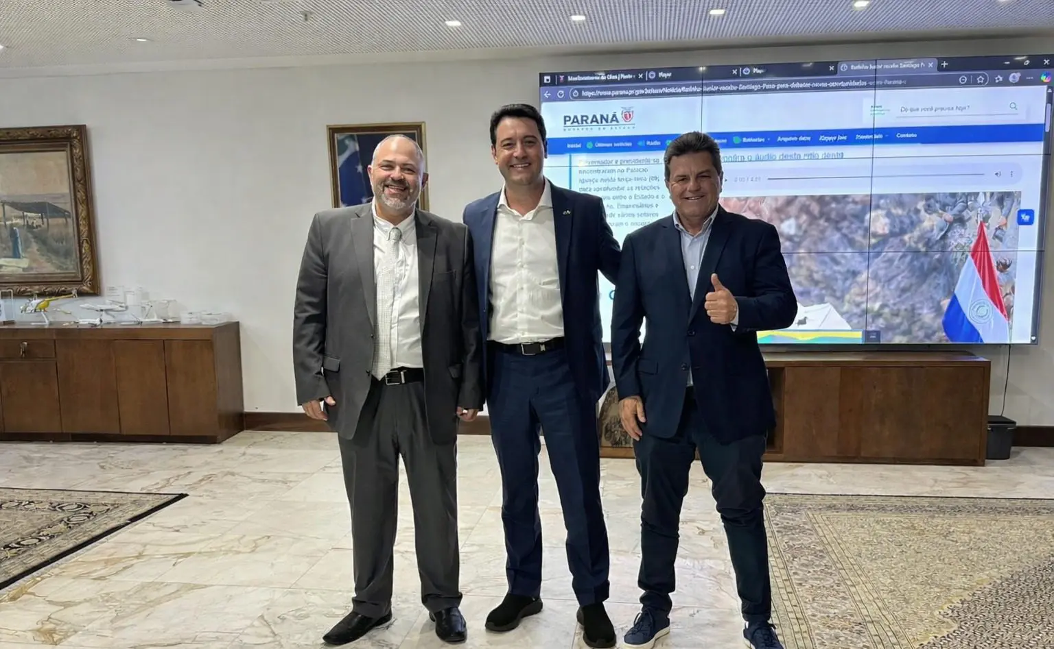 Governador Ratinho Júnior cumpre agenda em Guarapuava e impulsiona novo ciclo de desenvolvimento com foco no aeroporto